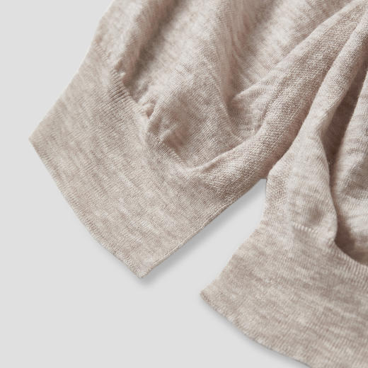 ROMI STUDIO“知性优雅”100水溶羊毛轻柔交叉领无袖打底RWCASG5548 商品图4