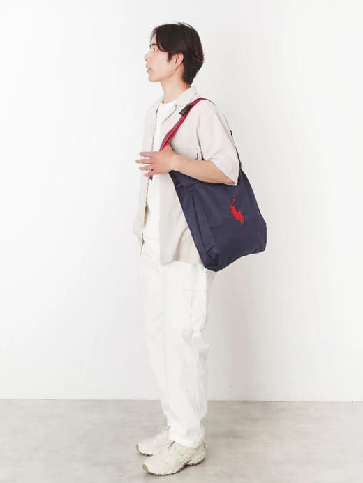 THS-无 RL马球 纯-元 高密度尼龙材logo刺绣托特包 2色 CQ1433 商品图4