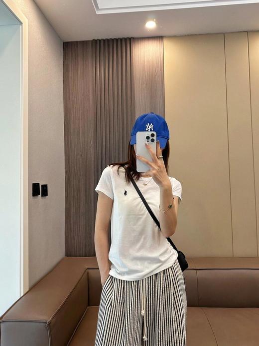 撤货清仓59元2件！！！拉夫同款经典刺绣女款小短袖    春夏纯棉九色打底衫 商品图3