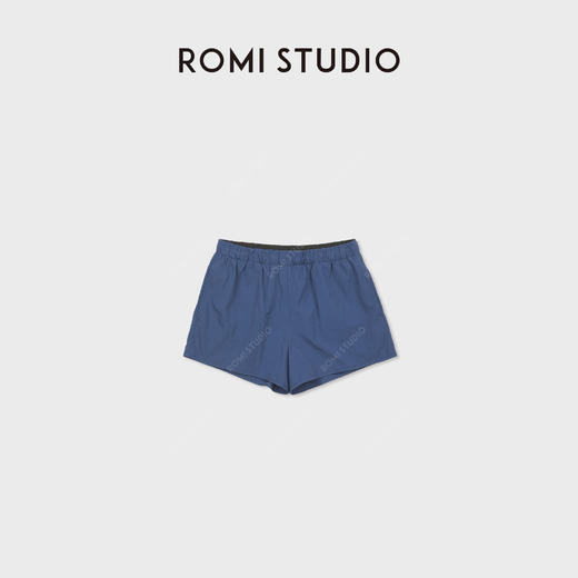 ROMI STUDIO“零系列”UPF50轻薄防晒褶皱松紧弹力短裤 RWDRXD2554 商品图3