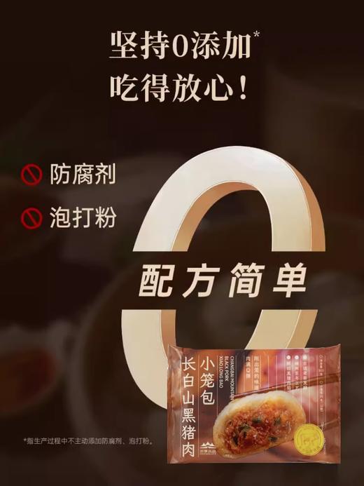 【高校专属&全场满99包邮】双无抗长白山黑猪肉小笼包 300g/袋/300枚*5袋（到手60枚）JL 商品图3