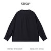 SDSA男装2026新款高贵轻奢简约休闲口袋拼接V领长袖T恤百搭上衣 商品缩略图4