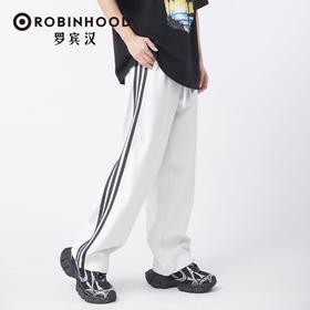 罗宾汉舒适透气情侣款织带时尚休闲针织裤YHP-R041K3061