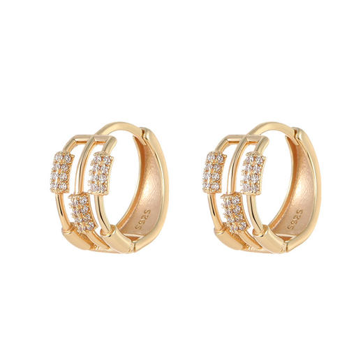 【弥光】S925纯银镀14K金耳饰【RSX-ES3758】 商品图3