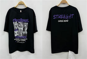 NC圆领卡通印花短袖T恤60125（黑）夏季162011960321