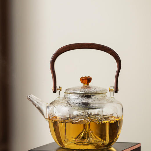 蒸煮两用高硼硅玻璃壶 明火直烧不炸裂！出水顺 断水利落 不滴水不挂杯 煮水煮茶 养生茶饮 耐高温 防爆裂 烧水煮茶 东方禅意之美 电陶炉煮茶器 包邮|百里居 0407 商品图1