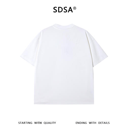 SDSA男装2026新款高贵轻奢潮牌领口铆钉设计短袖T恤百搭宽松上衣 商品图1