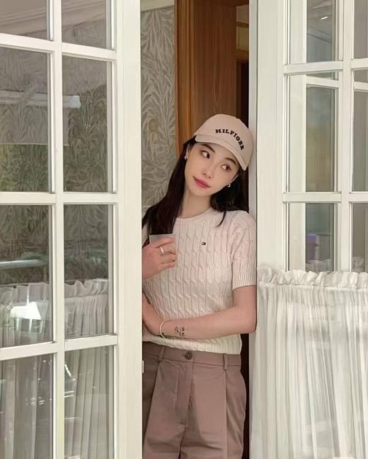 599元/2件 Tommy女士薄款 适合春夏秋 半袖麻花针织衫  春秋打底！夏日单穿 超级仙 美国代购，无中文标签，介意慎拍 商品图7