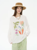 heris/H61129/假日果蔬印花 薄透雪花棉针织 宽松大版型长T防晒 商品缩略图1