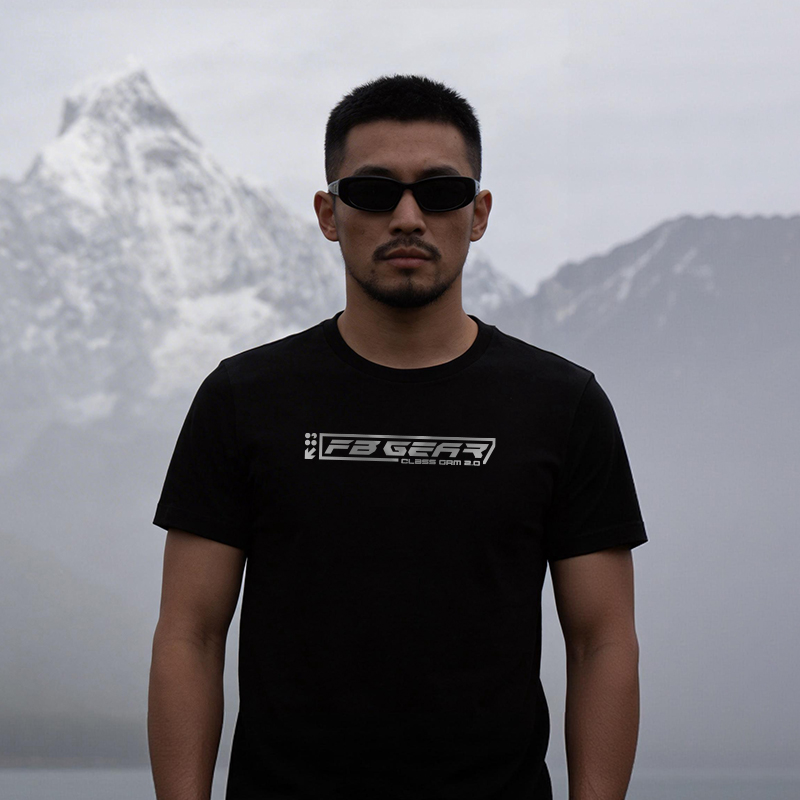 自由基地夏季新款简约个性反光印花标志短袖T恤战术搭配透气汗衫 NMT-2263