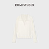 ROMI STUDIO“肤感至上”桑蚕丝混纺独特翻领长袖上衣 RWDSS03165 商品缩略图2