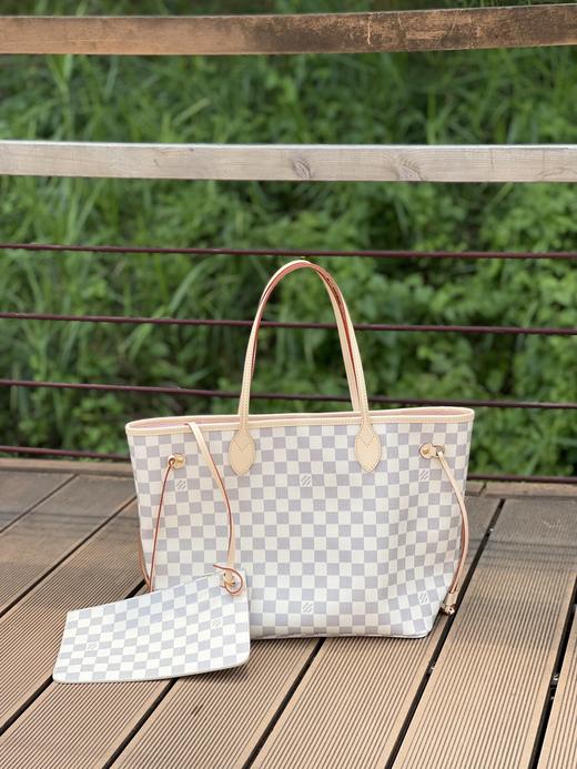 驴家 neverfull 中号 白色棋盘格 中号 粉色内里（JPH） 商品图2