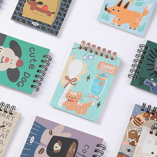 inrik插画系列—A7双线圈本便携随身小本子口袋本 商品图3