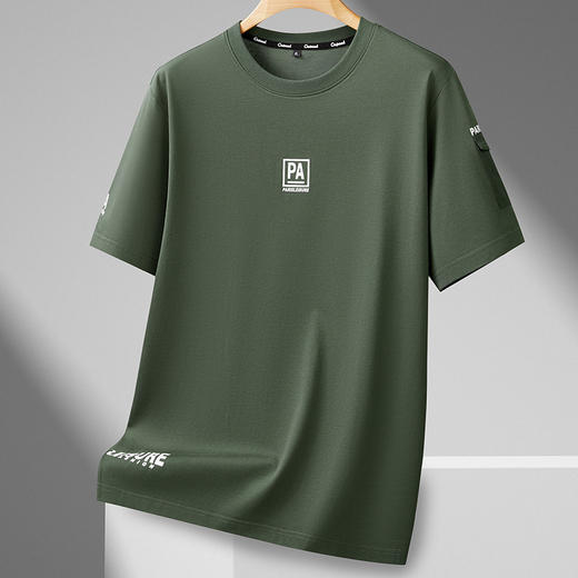 【DDS】大依优型大码男装夏季圆领短袖T恤休闲百搭上衣棉质透气短袖300斤 商品图4