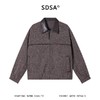 SDSA男装2026新款高贵轻奢美式肌理拼接翻领拉链夹克外套百搭时尚 商品缩略图0