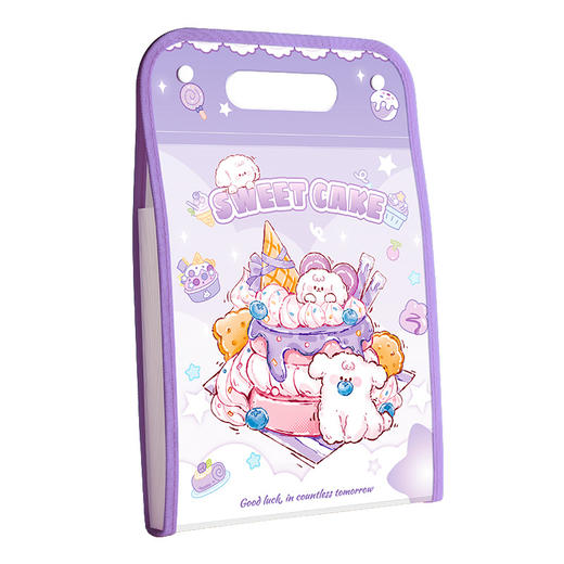 【多格分层！加厚耐用】文件夹a4风琴包资料夹试卷收纳高颜值小学生大容量分类档案整理袋。xb 商品图4