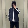 家属福利    重磅渠道  M男士夹克  蒙k织带连帽风衣夹克  撞色织带防风拉链夹克 商品缩略图2