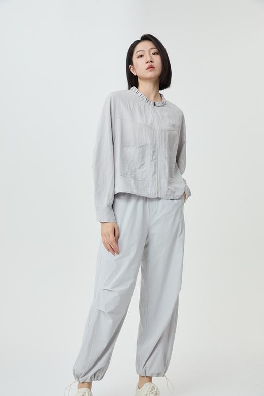 水淼加肥加大码女装2026春夏速干透气舒适小立领外套2532 商品图3