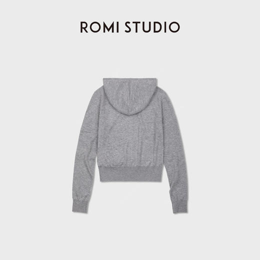 ROMI STUDIO“四季随穿”美利奴羊毛混纺拉链针织帽衫 RWDSS63133 商品图1