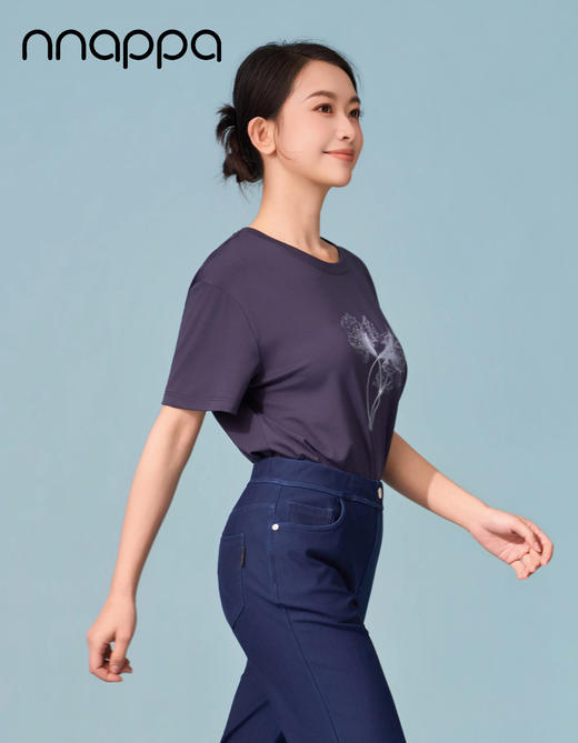 国风水墨花圆领女上衣CA7344 商品图2