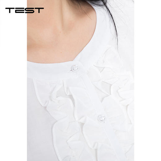 春上新温柔风宽松显瘦灯笼袖百搭长袖小衫1261063 商品图2