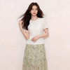 奢姿大码女装2026夏季胖妹妹时尚减龄肌理钻饰气质圆领短袖上衣 商品缩略图1