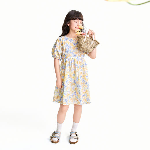 【实体店同款】女童短袖连衣裙夏季新款安奈儿童装AG623195 商品图3