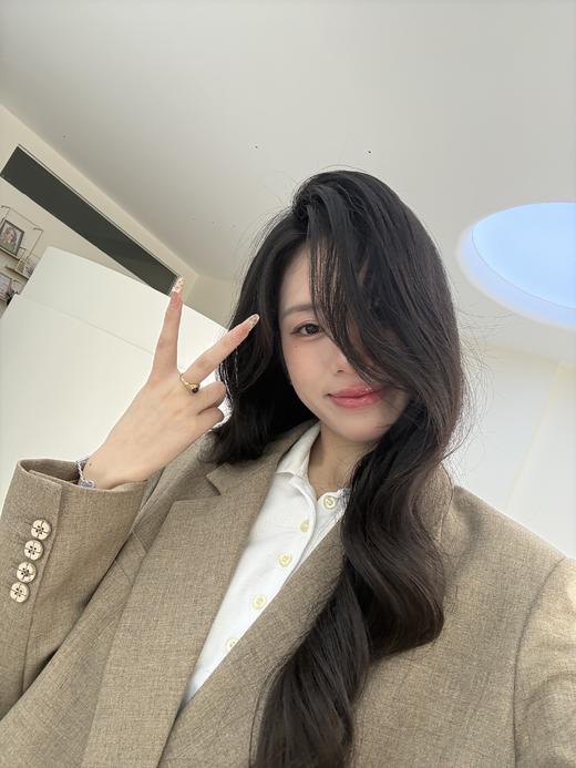 法小曼*子珍韩系少女卡其色西装套装女直筒型2026新款大女主气场西服 商品图1