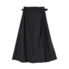 西遇半身裙2024秋季新款美式复古百褶A字高腰显瘦灰色休闲长半裙P0043154 商品缩略图2
