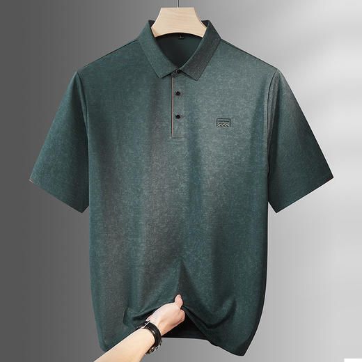 【DPF】大依优型大码男装夏季冰丝透气短袖POLO衫商务休闲百搭上衣T恤 商品图3