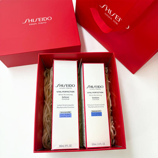【礼盒礼袋】资生堂新版薇珀翡紧颜亮肤水乳 资生堂悦薇水乳套装礼盒礼袋 正装（滋润型）/（清爽型） 紧致水150ml 乳液100ml 商品图2