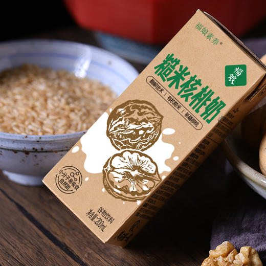 福娘 糙米核桃奶 植物奶 200ml*8盒/箱 商品图5