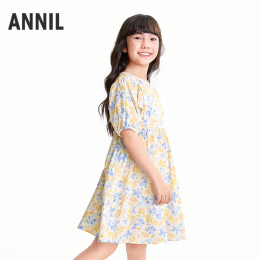 【实体店同款】女童短袖连衣裙夏季新款安奈儿童装AG623195 商品图1