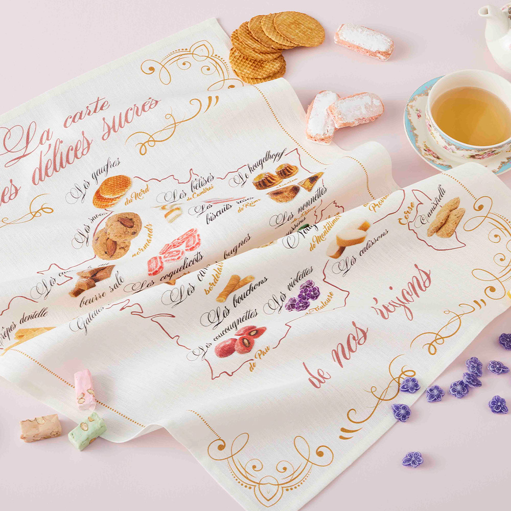 Coucke蔻合 · 法国原装进口·印花茶巾