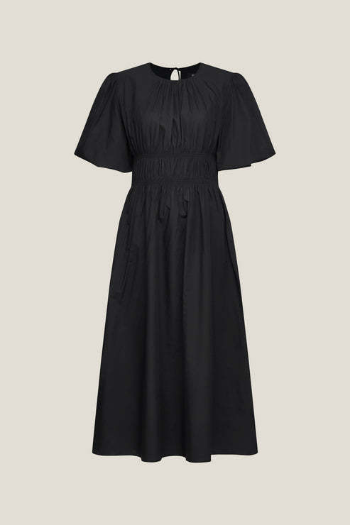 G2000女装SS26商场新款领口皱褶泡泡袖连衣裙61233200 商品图0