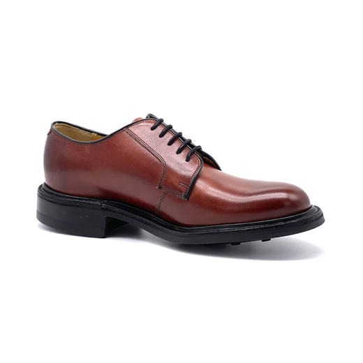 断码特价英码5码（欧码38码）——英国原产经典款男士德比正装鞋Wilson威尔逊酒红色 商品图1