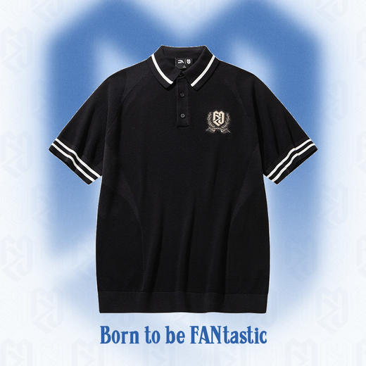 安踏樊振东系列 | 男女同款休闲POLO纯棉编织衫172628706R 商品图1