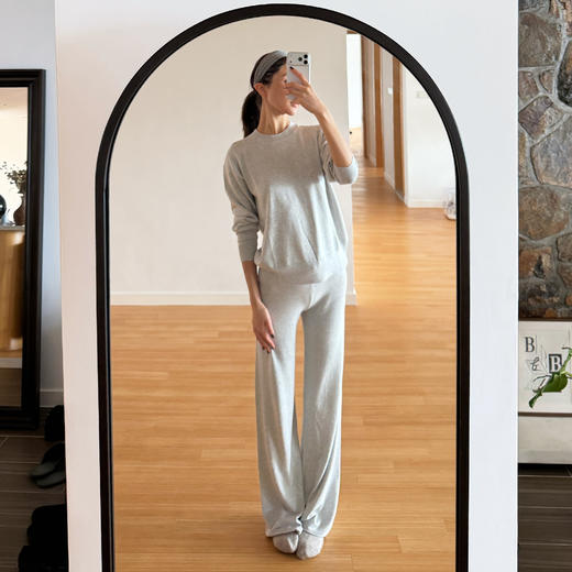 ROMI STUDIO“格雷系列”羊绒混纺糯滑落肩宽松套头毛织 RWDSSD1836 商品图2