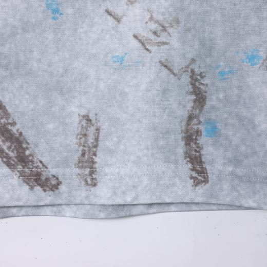 SDSA男装2026新款高贵轻奢复古渐变晕染撞色印花圆领短袖T恤百搭 商品图2