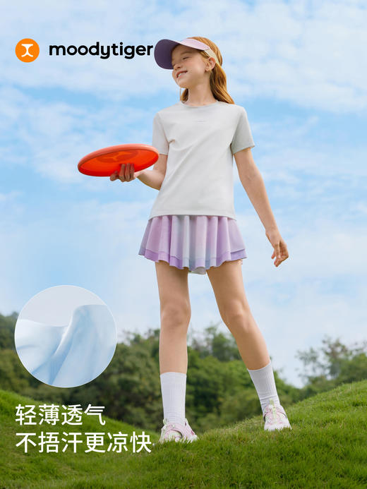 印花仙女半裙女童防走光透气舒适运动短裙62211801 商品图2