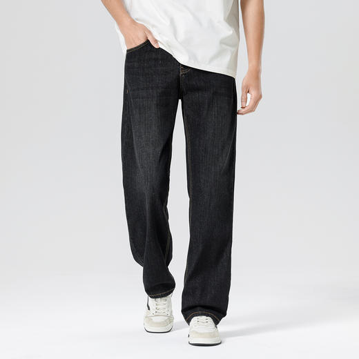 gxgjeans男装潮流时尚直筒牛仔裤男2026夏款休闲舒适百搭通勤长裤子男K&C 商品图1