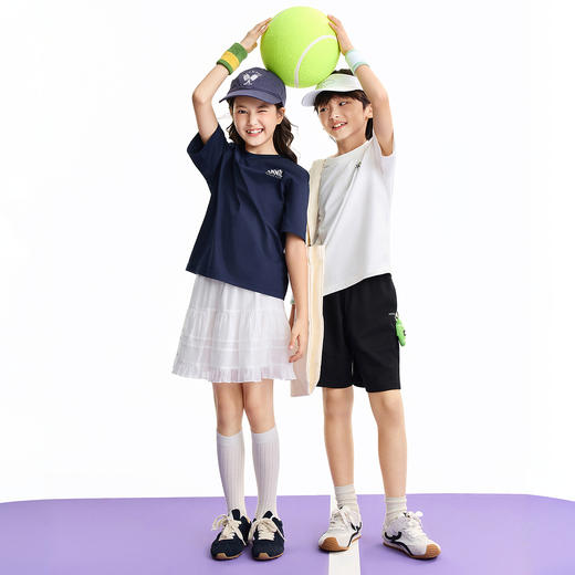 男女童圆领短袖针织衫夏季新款安奈儿童装EM621690 商品图6