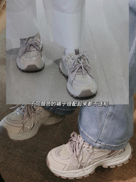 【防滑透气  轻便舒适  厚底老爹鞋】72小时内发货 版型秀气显脚小  贴合脚型走路不累 商品图3