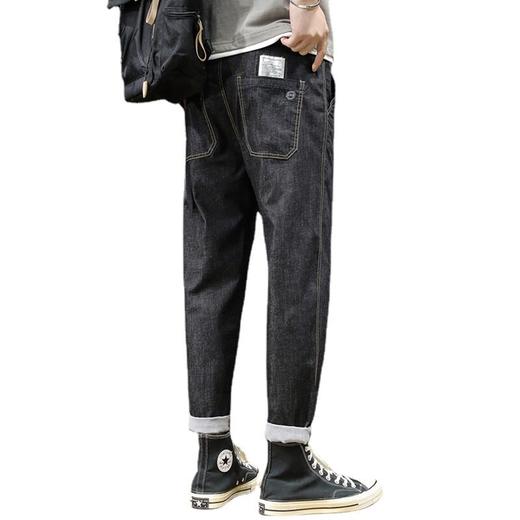 【DYG】大依优型大码男装夏季牛仔裤长裤透气时尚休闲百搭哈伦裤胖哥 商品图4