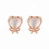 【宏艺珠宝】迷你·桃心蜜语·银s925耳饰 商品缩略图0