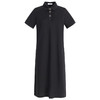 休闲连衣裙女夏季2025新款黑色大码胖mm遮肚显瘦中长款polo领裙子 商品缩略图4