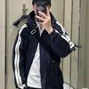 家属福利    重磅渠道  M男士夹克  蒙k织带连帽风衣夹克  撞色织带防风拉链夹克 商品缩略图0