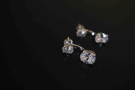 加州小众牌原单LH真钻耳钉 商品图10