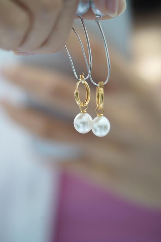 澳白水滴王妃耳圈 商品图2