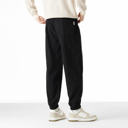 gxgjeans男装男士休闲裤25春新款纯色宽松舒适百搭卫裤运动校园束脚裤男K&C 商品图5